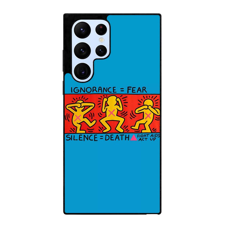 KEITH HARING SILENCE DEATH Samsung Galaxy S22 Ultra Case Cover