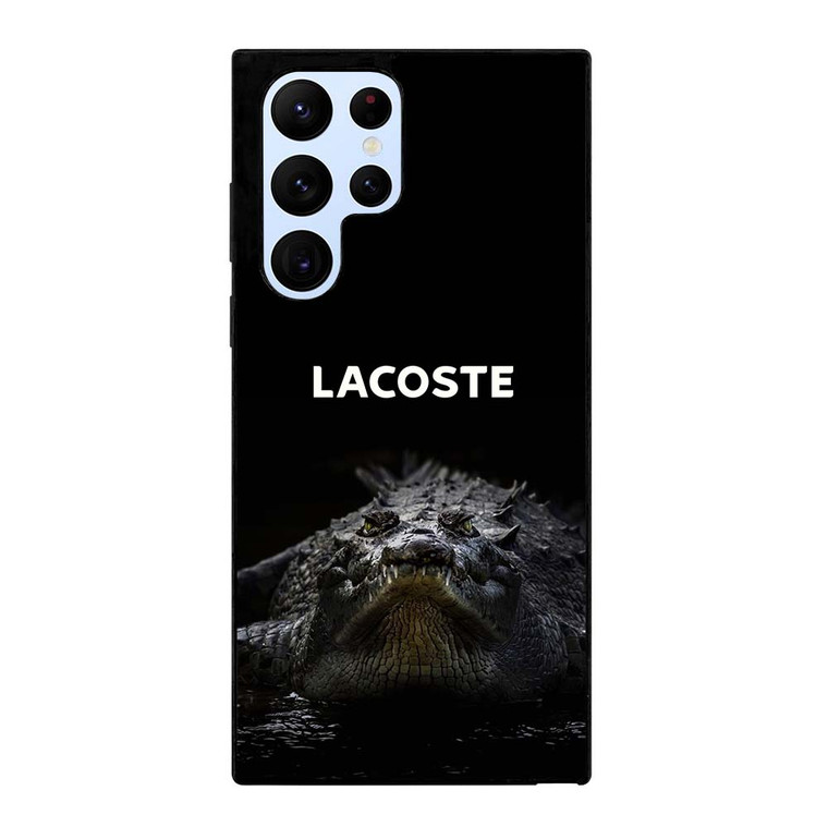 LACOSTE CROCODILE BLACK Samsung Galaxy S22 Ultra Case Cover LACOSTE CROCODILE BLACK Samsung Galaxy S22 Ultra Case Cover