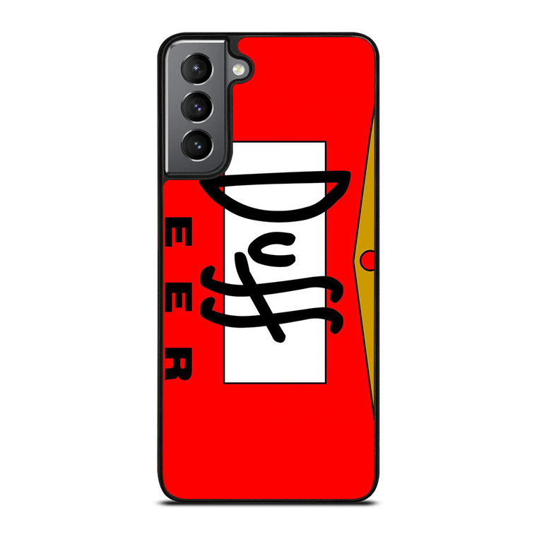DUFF BEER THE SIMPSONS CARTOON Samsung Galaxy S21 Plus Case Cover