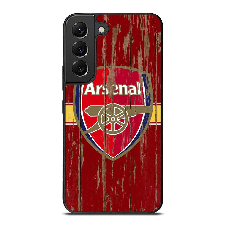 ARSENAL FC WOODEN LOGO Samsung Galaxy S22 Plus Case Cover