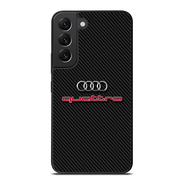 AUDI QUATTRO CARBON LOGO Samsung Galaxy S22 Plus Case Cover AUDI QUATTRO CARBON LOGO Samsung Galaxy S22 Plus Case Cover