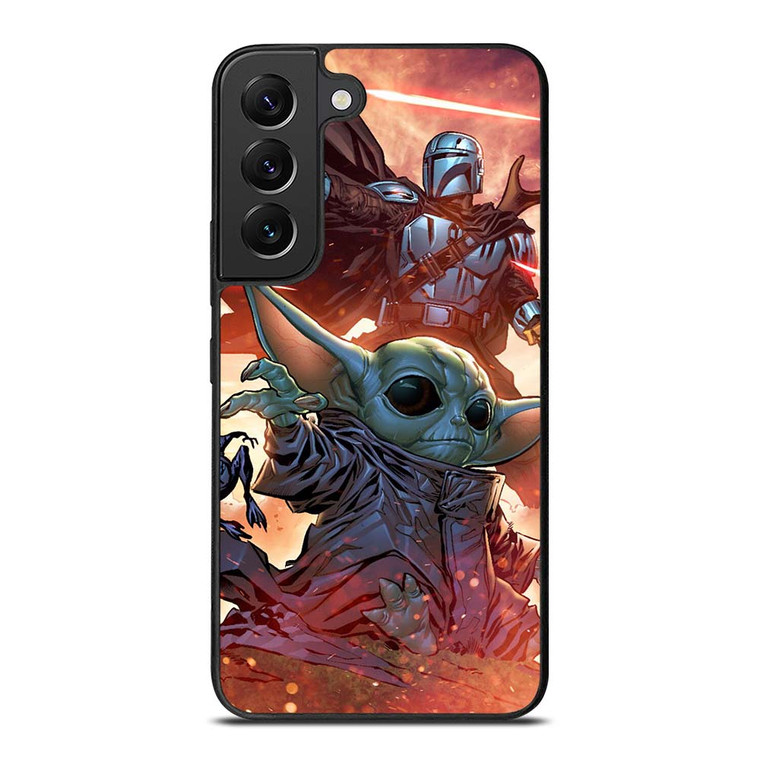 BABY YODA AND THE MANDALORIAN STAR WARS Samsung Galaxy S22 Plus Case Cover