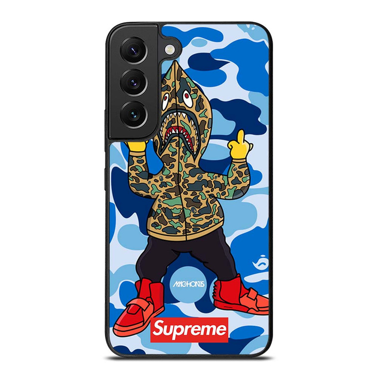 BATHING APE SUPREME SHARK CAMO Samsung Galaxy S22 Plus Case Cover BATHING APE SUPREME SHARK CAMO Samsung Galaxy S22 Plus Case Cover