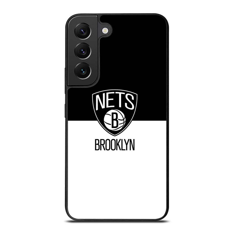 BROOKLYN NETS NBA BLACK WHITE Samsung Galaxy S22 Plus Case Cover