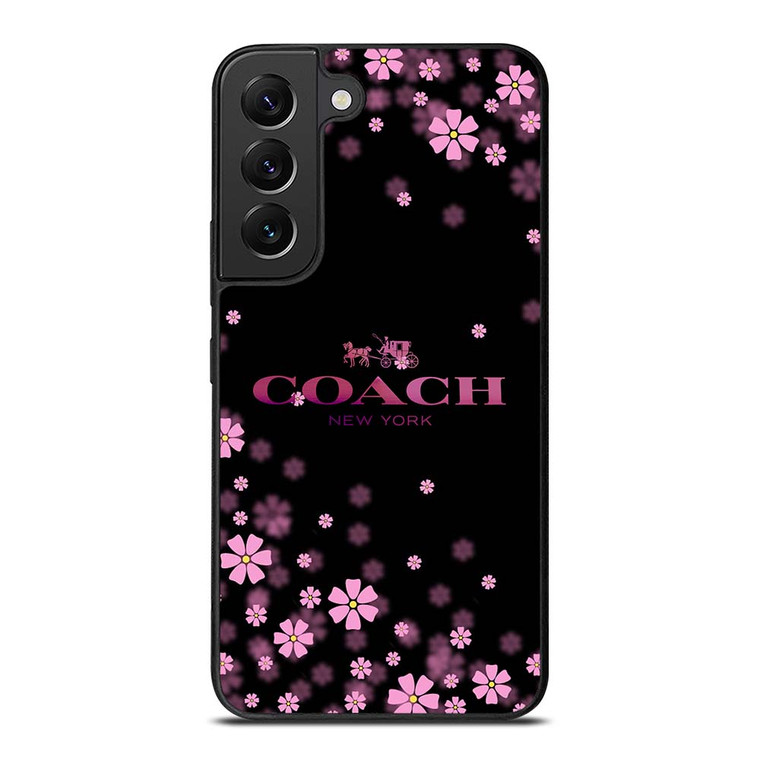 COACH FLOWERS PURPLE Samsung Galaxy S22 Plus Case Cover