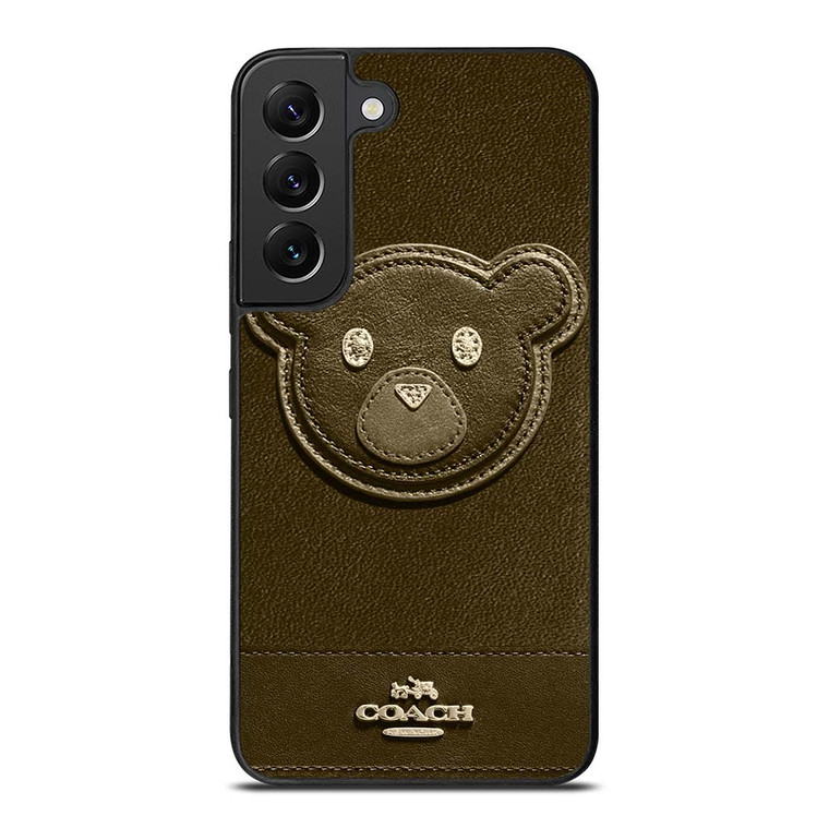 COACH NEW YORK BROWN BEAR Samsung Galaxy S22 Plus Case Cover