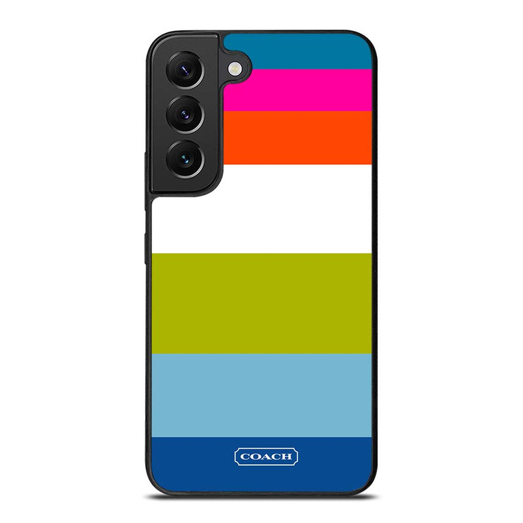 COACH NEW YORK STRIPE 2 Samsung Galaxy S22 Plus Case Cover