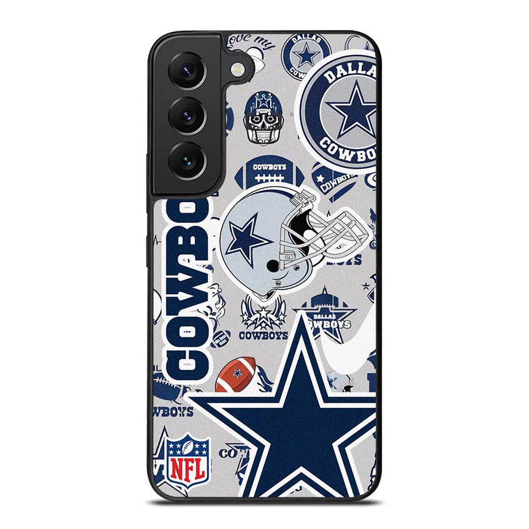 DALLAS COWBOYS NFL STICKER BOMB Samsung Galaxy S22 Plus Case Cover DALLAS COWBOYS NFL STICKER BOMB Samsung Galaxy S22 Plus Case Cover