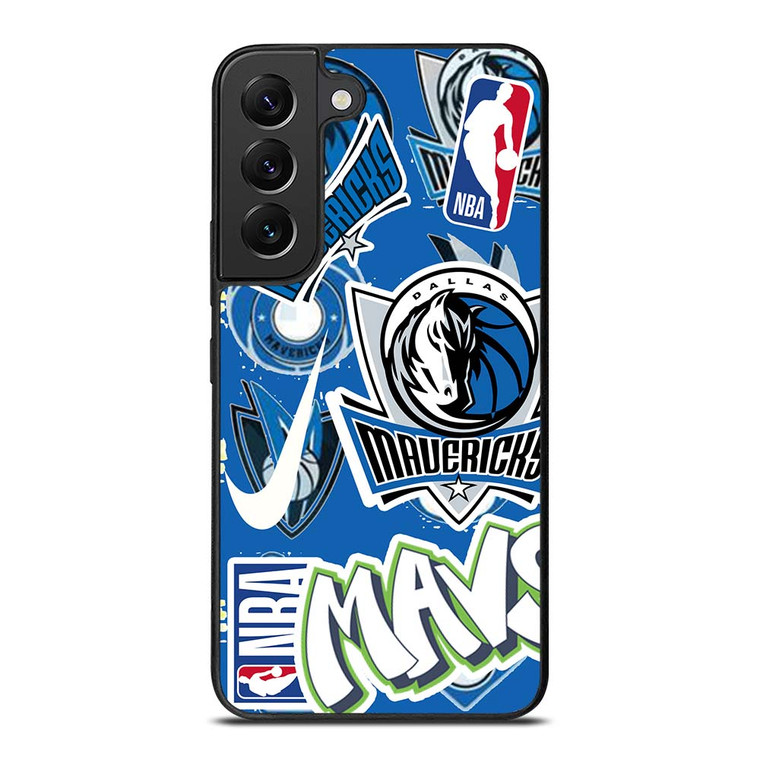 DALLAS MAVERICKS NBA STICKER BOMB Samsung Galaxy S22 Plus Case Cover