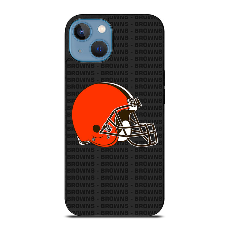 CLEVELAND BROWNS FOOTBALL TEXT iPhone 13 Case Cover