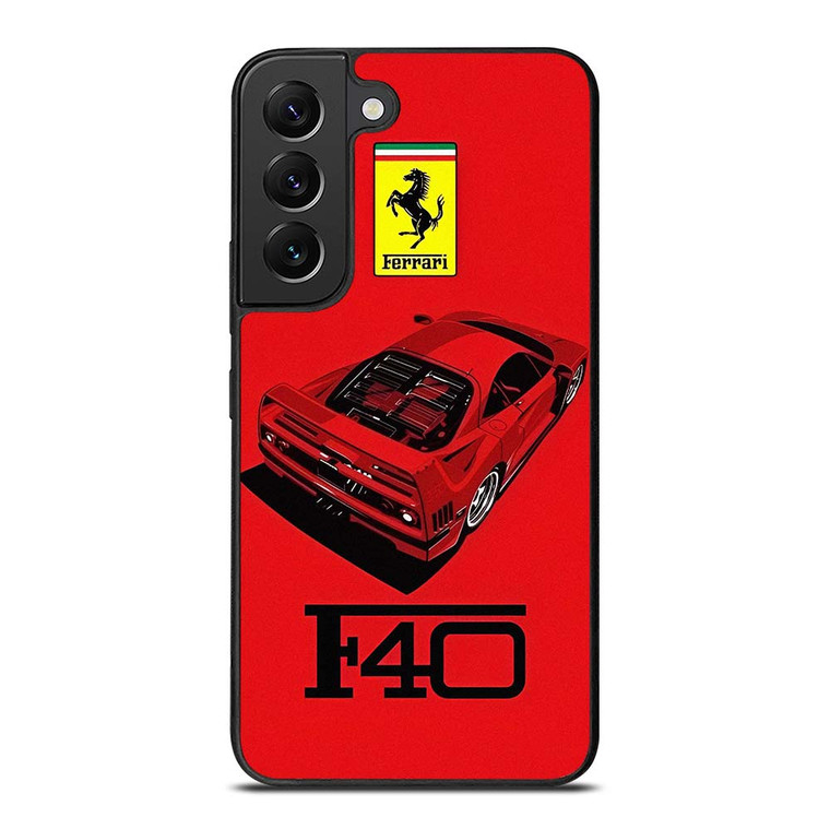 FERRARI F40 SUPERCAR LOGO Samsung Galaxy S22 Plus Case Cover