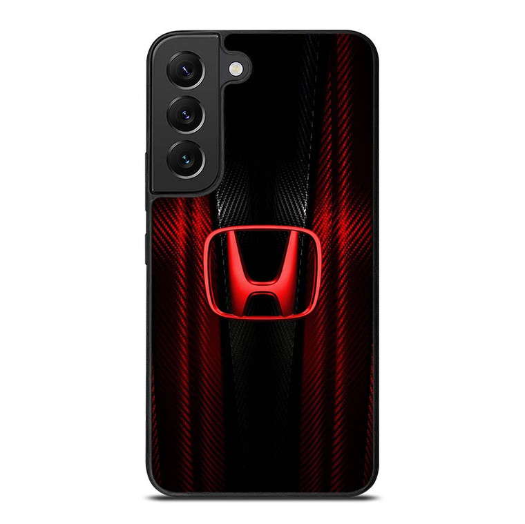 HONDA LOGO RED CARBON Samsung Galaxy S22 Plus Case Cover