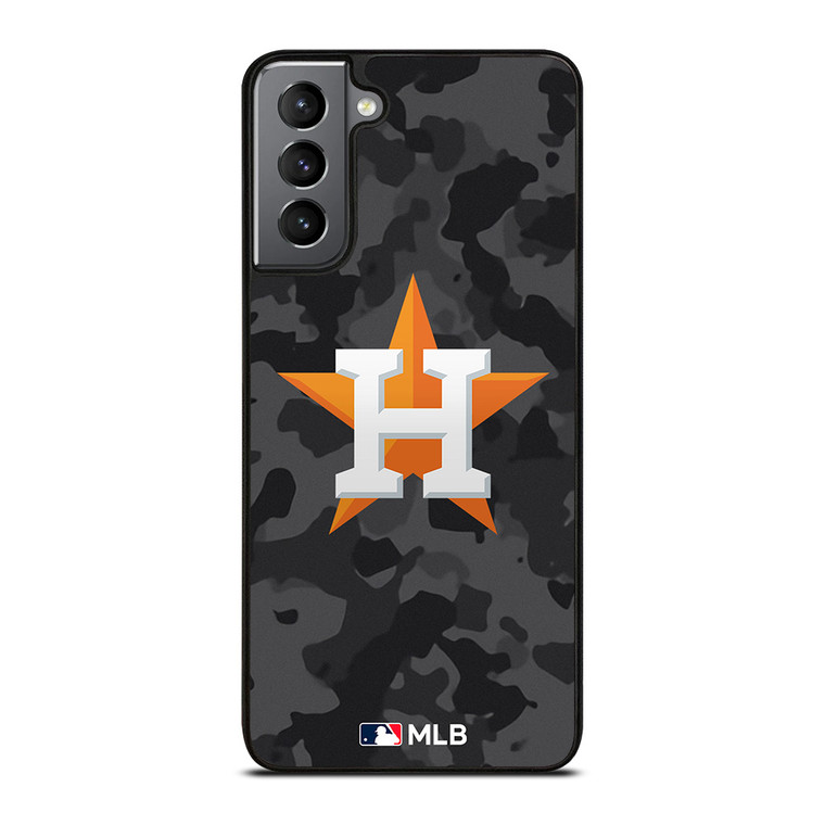 HOUSTON ASTROS BASEBALL BLACK CAMO Samsung Galaxy S21 Plus Case Cover