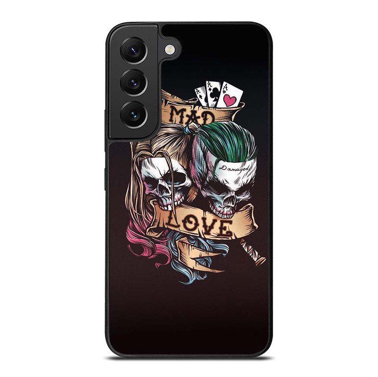 JOKER AND HARLEY QUINN SKULL Samsung Galaxy S22 Plus Case Cover