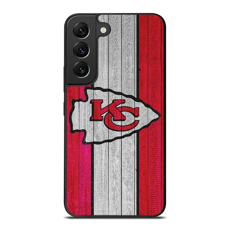 KANSAS CITY CHIEFS WOODEN LOGO Samsung Galaxy S22 Plus Case Cover