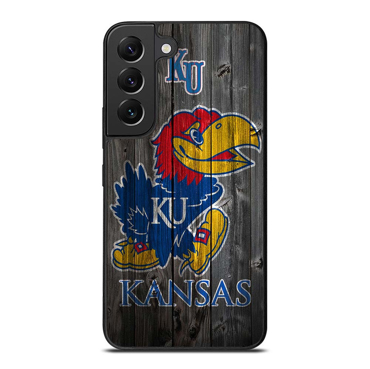 KANSAS JAYHAWKS WOODEN LOGO Samsung Galaxy S22 Plus Case Cover