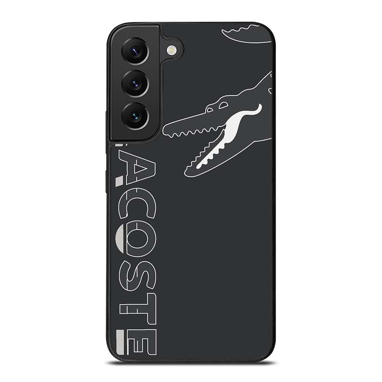 LACOSTE CROCODILE ALL BLACK Samsung Galaxy S22 Plus Case Cover