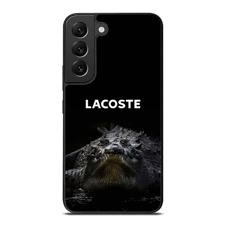 LACOSTE CROCODILE BLACK Samsung Galaxy S22 Plus Case Cover LACOSTE CROCODILE BLACK Samsung Galaxy S22 Plus Case Cover