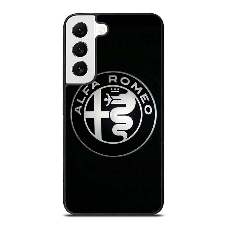 ALFA ROMEO METAL BLACK Samsung Galaxy S22 Case Cover ALFA ROMEO METAL BLACK Samsung Galaxy S22 Case Cover