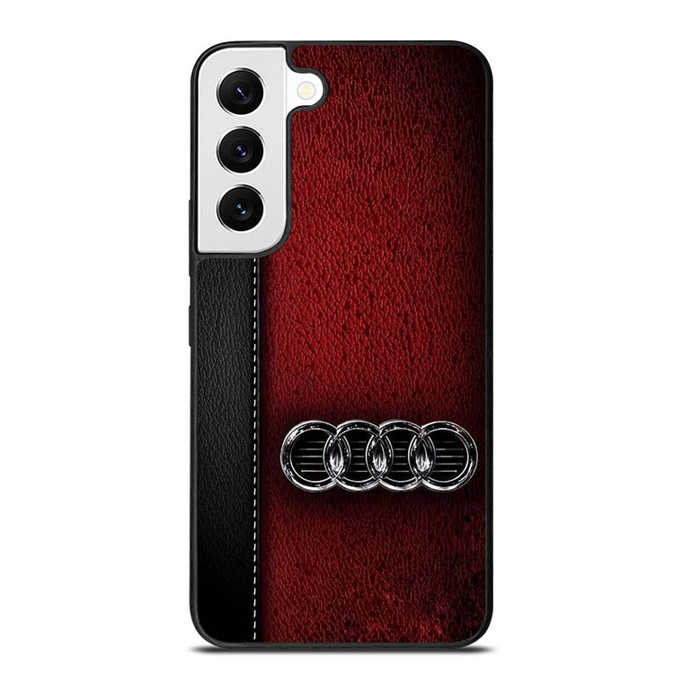 AUDI CAR RED LEATHER Samsung Galaxy S22 Case Cover AUDI CAR RED LEATHER Samsung Galaxy S22 Case Cover