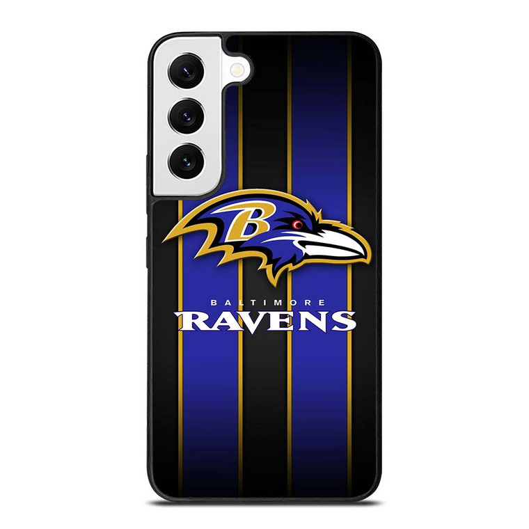 BALTIMORE RAVENS NFL STRIPE LOGO Samsung Galaxy S22 Case Cover