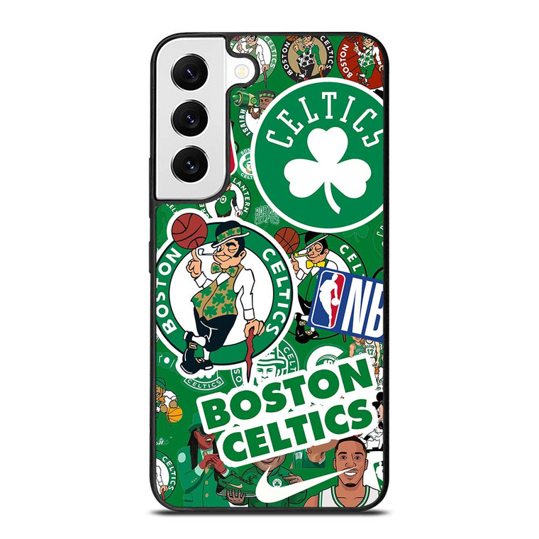 BOSTON CELTICS NBA STICKER BOMB Samsung Galaxy S22 Case Cover BOSTON CELTICS NBA STICKER BOMB Samsung Galaxy S22 Case Cover