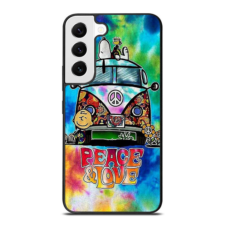 CHARLIE BROWN PEANUTS PEACE LOVE Samsung Galaxy S22 Case Cover