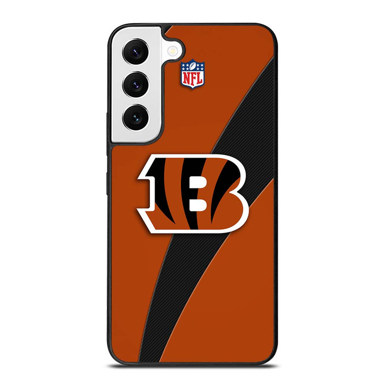 CINCINNATI BENGALS TIGER PATTERN Samsung Galaxy S22 Case Cover