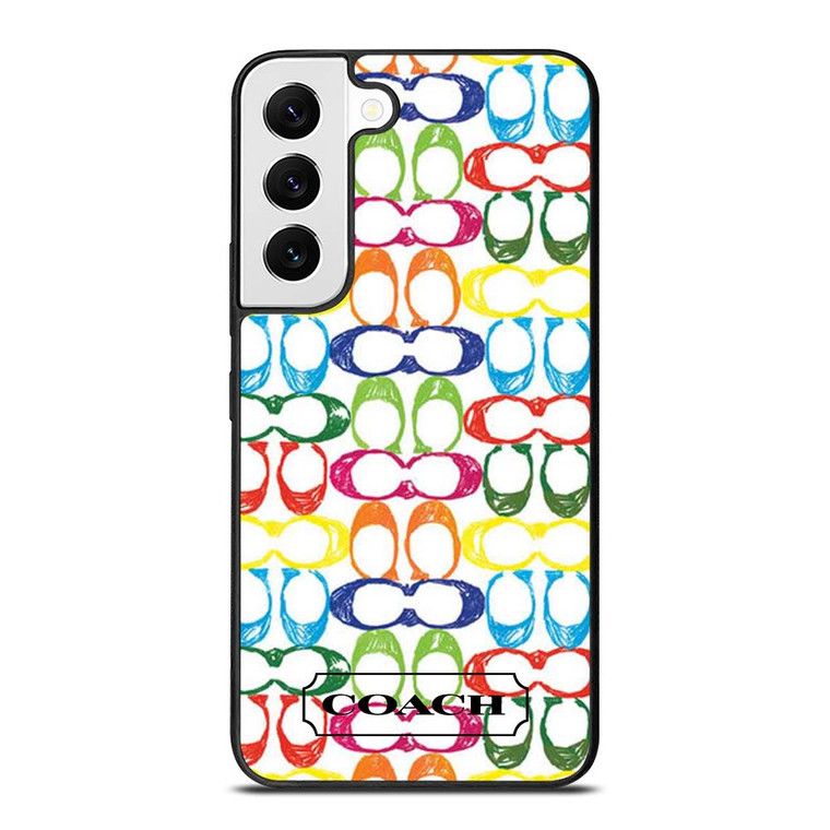 COACH NEW YORK COLORFUL 2 Samsung Galaxy S22 Case Cover