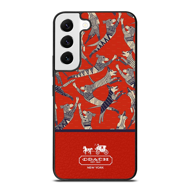 COACH NEW YORK DOG PARTY Samsung Galaxy S22 Case Cover