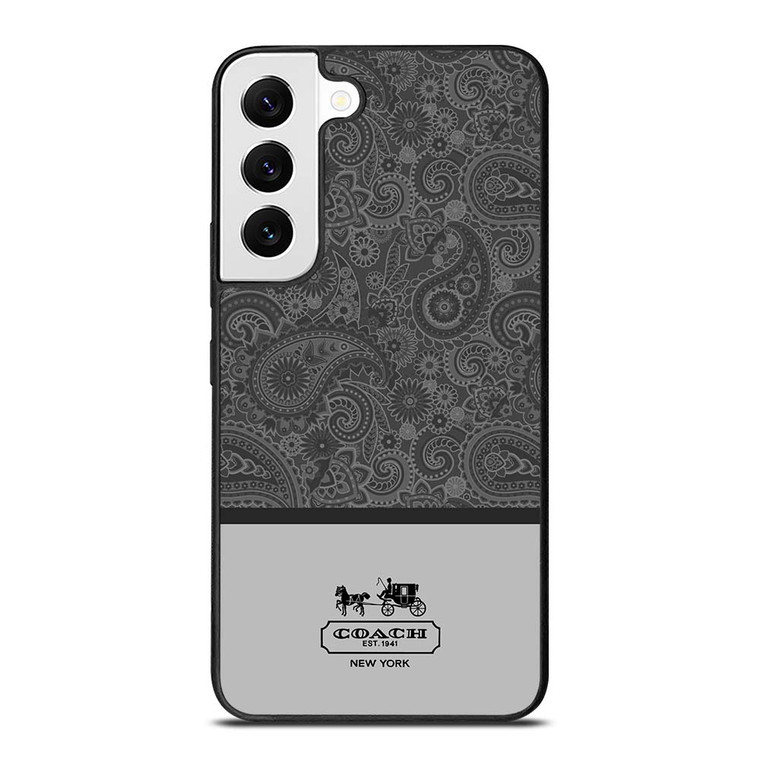 COACH NEW YORK GREY BATIK Samsung Galaxy S22 Case Cover
