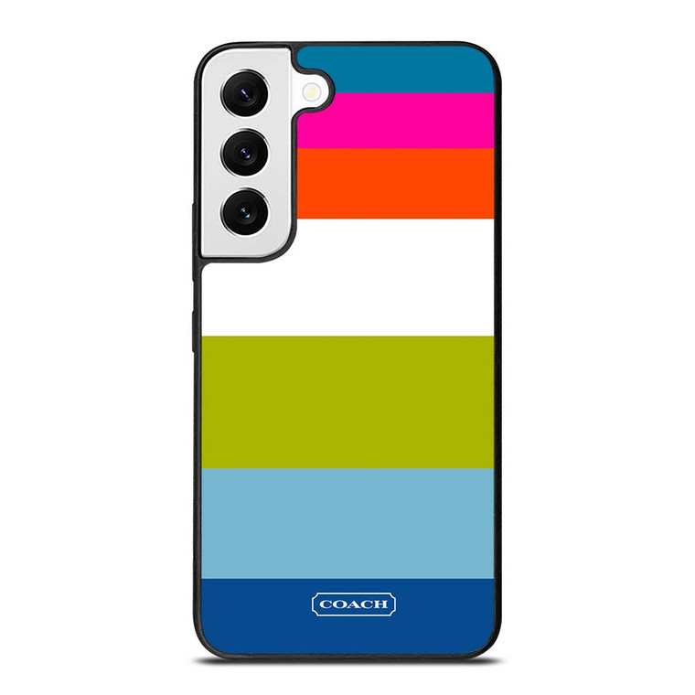 COACH NEW YORK STRIPE 2 Samsung Galaxy S22 Case Cover
