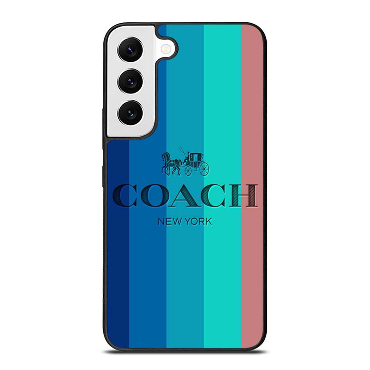 COACH NEW YORK STRIPES Samsung Galaxy S22 Case Cover