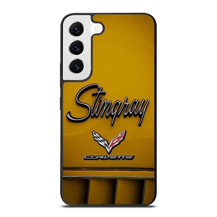 CORVETTE STINGRAY LOGO YELLOW Samsung Galaxy S22 Case Cover