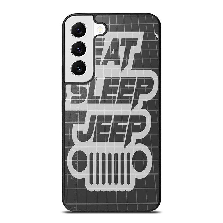EAT SLEEP JEEP LOGO Samsung Galaxy S22 Case Cover