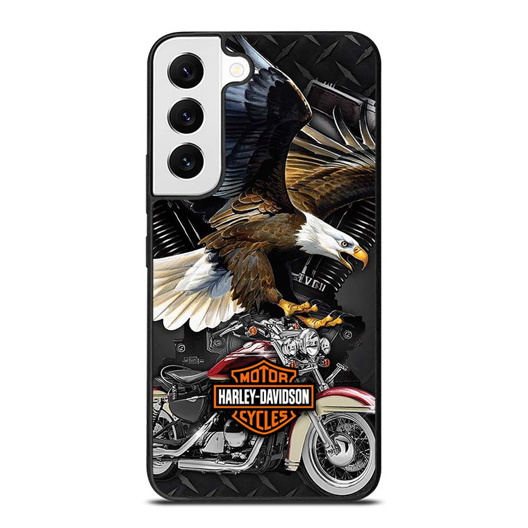 HARLEY DAVIDSON EAGLE METAL LOGO Samsung Galaxy S22 Case Cover