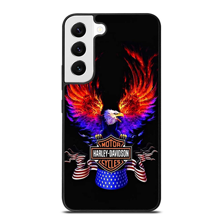 HARLEY DAVIDSON FLAME SWING Samsung Galaxy S22 Case Cover