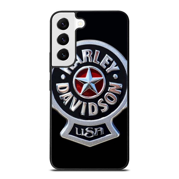 HARLEY DAVIDSON USA METAL EMBLEM Samsung Galaxy S22 Case Cover