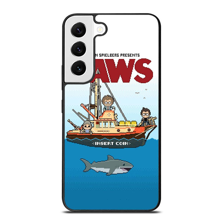 JAWS LOGO 8 BIT Samsung Galaxy S22 Case Cover