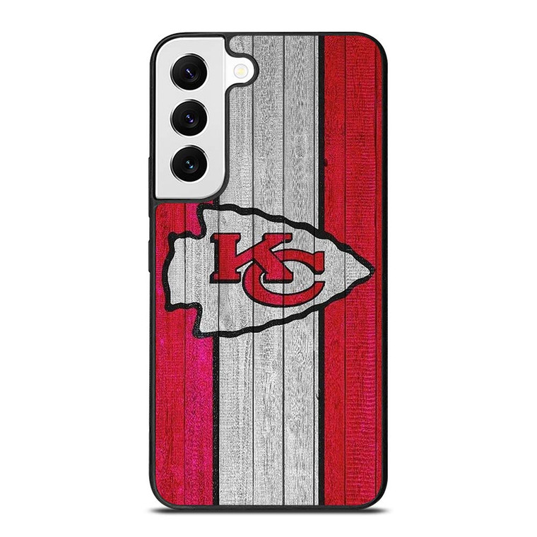 KANSAS CITY CHIEFS WOODEN LOGO Samsung Galaxy S22 Case Cover
