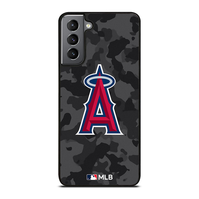LOS ANGELES ANGELS BASEBALL BLACK CAMO Samsung Galaxy S21 Plus Case Cover