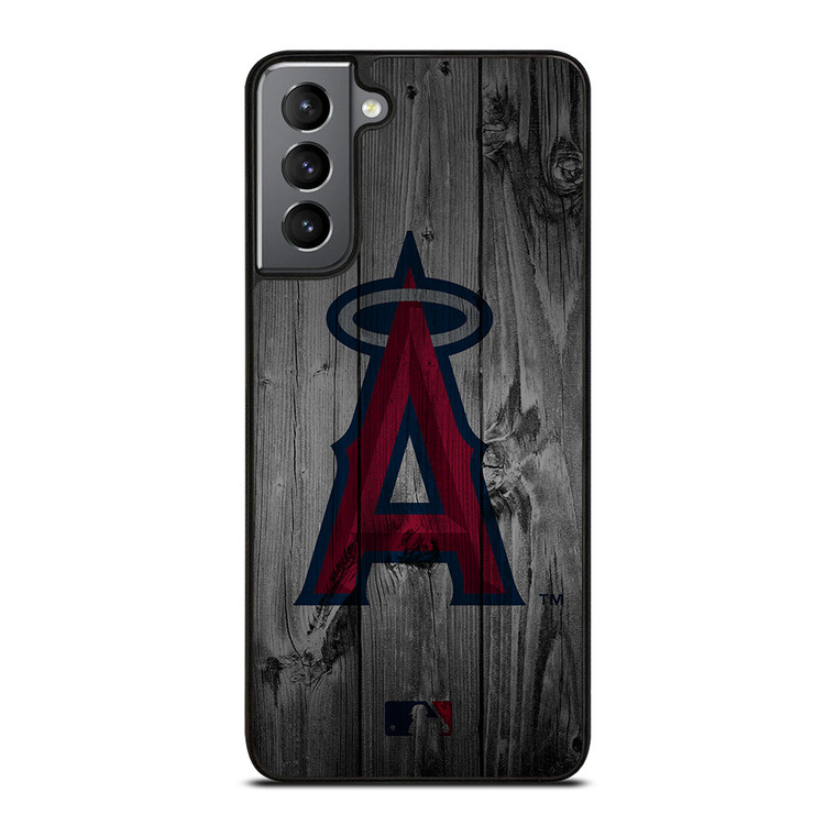 LOS ANGELES ANGELS BASEBALL MLB WOOD LOGO Samsung Galaxy S21 Plus Case Cover