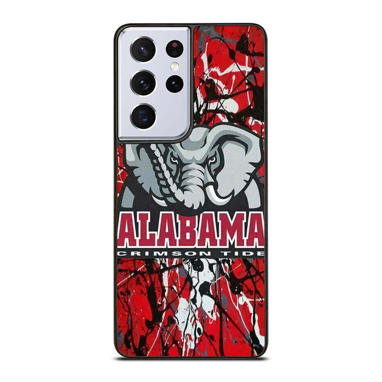 ALABAMA CRIMSON TIDE SPLASHED LOGO Samsung Galaxy S21 Ultra Case Cover
