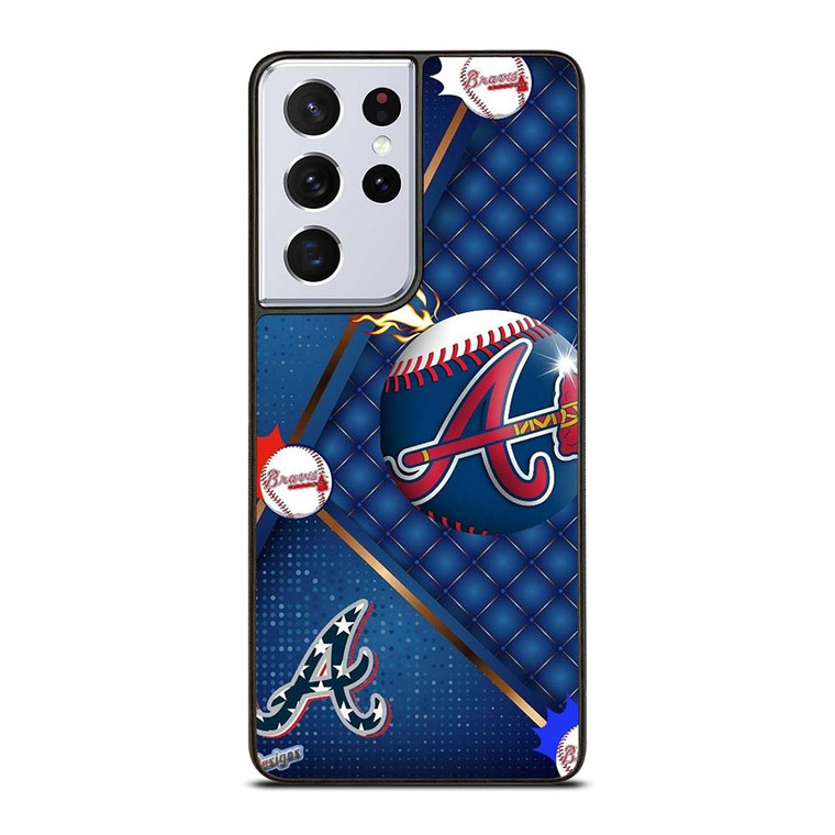 ATLANTA BRAVES LOVE BASEBALL Samsung Galaxy S21 Ultra Case Cover