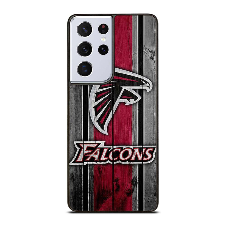 ATLANTA FALCONS WOODEN LOGO Samsung Galaxy S21 Ultra Case Cover
