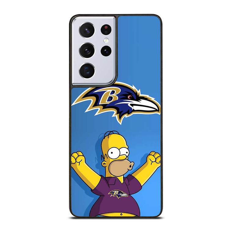 BALTIMORE RAVENS THE SIMPSON Samsung Galaxy S21 Ultra Case Cover