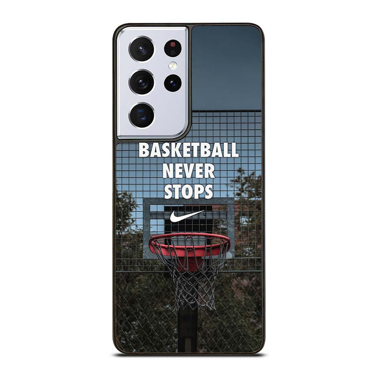 BASKETBALL NEVER STOPS RING Samsung Galaxy S21 Ultra Case Cover BASKETBALL NEVER STOPS RING Samsung Galaxy S21 Ultra Case Cover