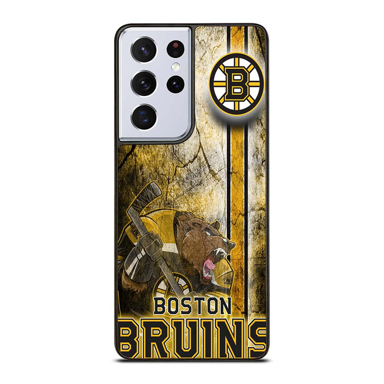 BOSTON BRUINS HOCKEY TEAM LOGO Samsung Galaxy S21 Ultra Case Cover