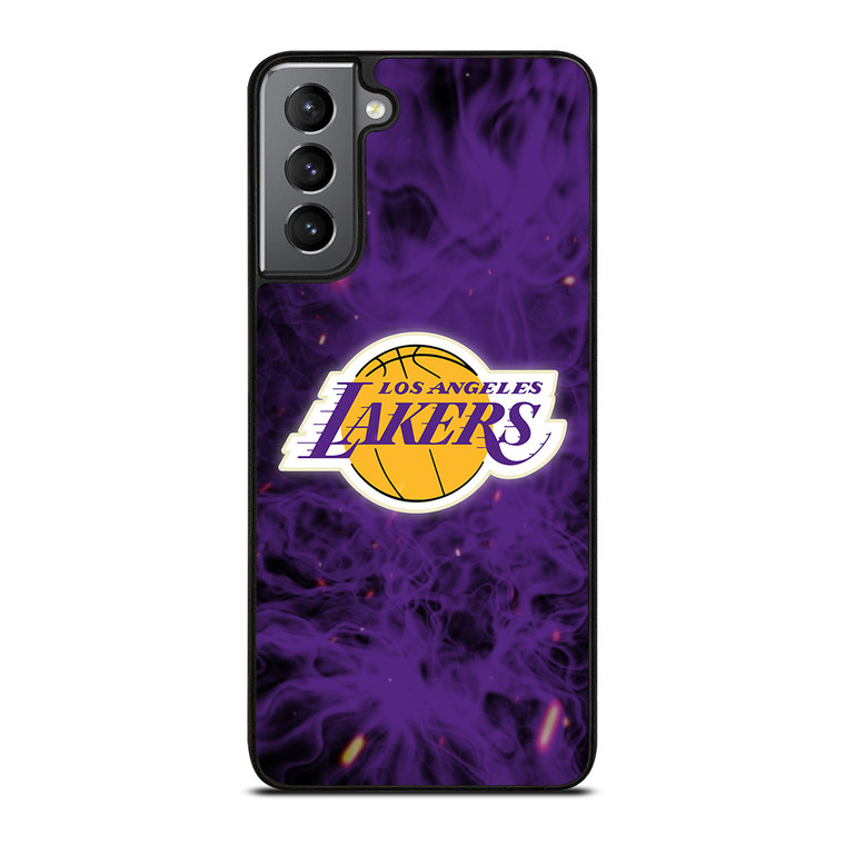 LOS ANGELES LAKERS BASKETBALL NBA FIRE Samsung Galaxy S21 Plus Case Cover