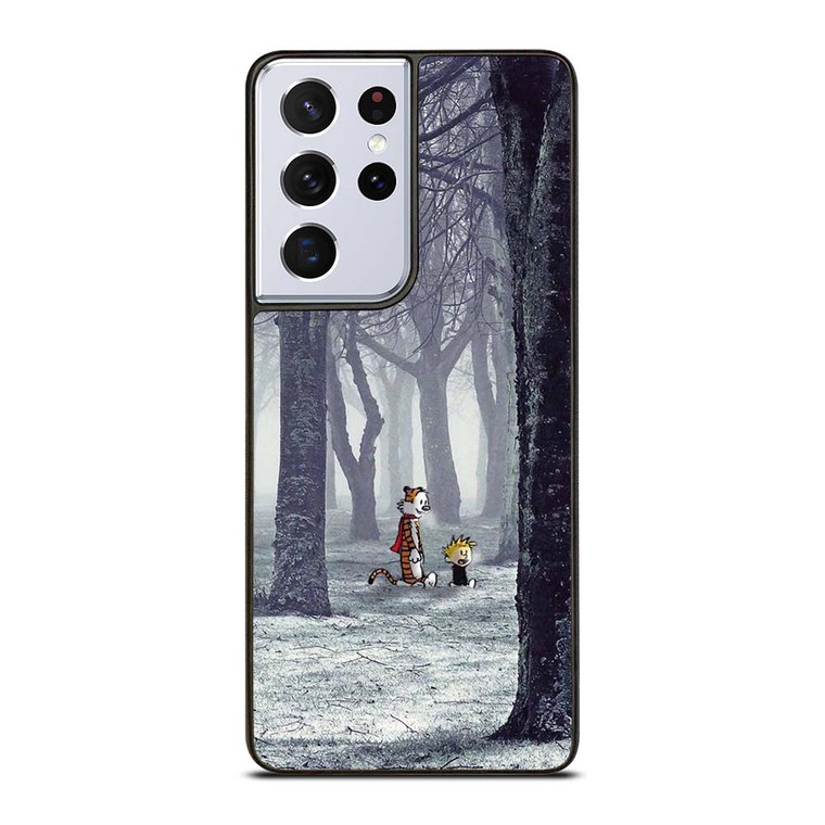 CALVIN AND HOBBES CARTOON Samsung Galaxy S21 Ultra Case Cover